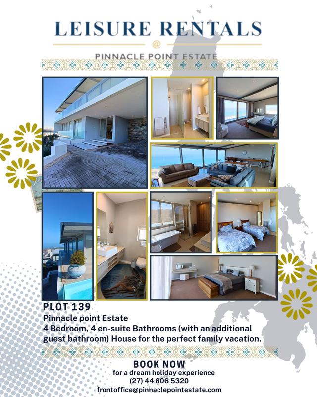 To Let 4 Bedroom Property for Rent in Pinnacle Point Golf Estate Western Cape